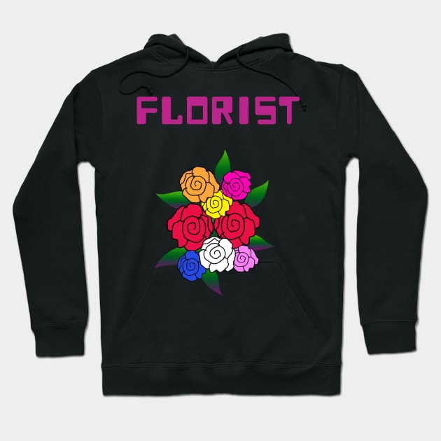 Florist multicolor flowers Hoodie by 4wardlabel